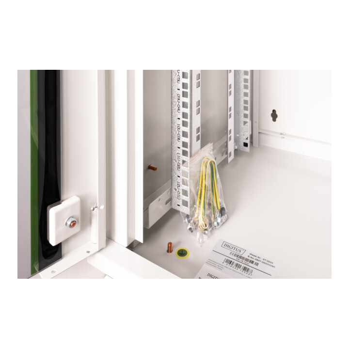 DIGITUS Armoire murale DN-19 12U 19" porte en verre RAL7035