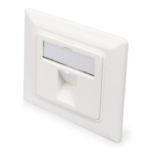 DIGITUS Boîte vide pour module Keystone 80 x 80 mm + centre 50 x 50 mm DN-93811
