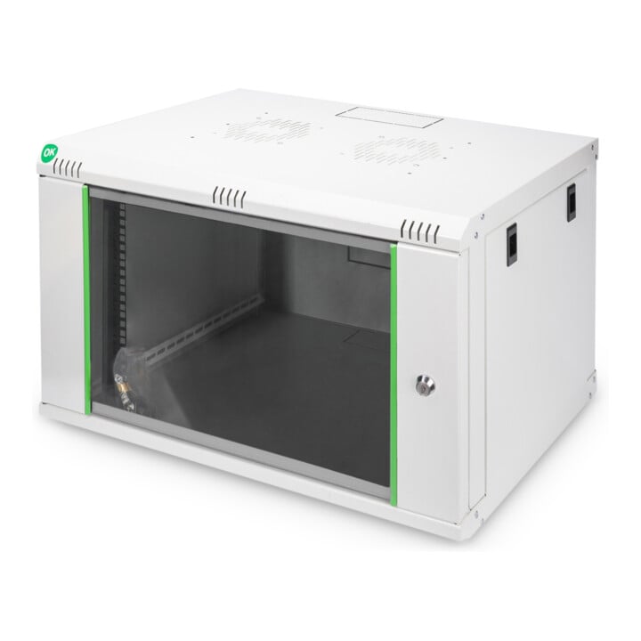 DIGITUS Boîtier mural Soho RAL7035 402x600x450mm DN-19 07-U-EC