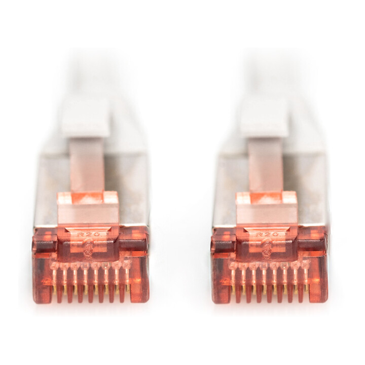 DIGITUS Câble de raccordement Cat6 S/FTP LSOH AWG 27/7 1m gris DK-1644-010