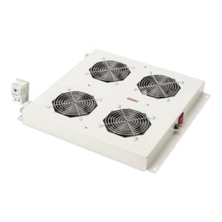 DIGITUS Dachlüftereinheit 4 Lüfter RAL 7035 DN-19 FAN-4-N