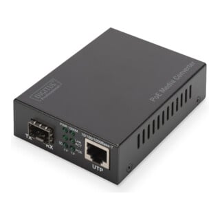 DIGITUS Gigabit Medienkonverter RJ45 / SFP PSE DN-82140