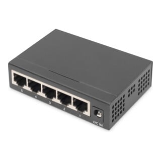 DIGITUS Gigabit Switch 5-Port DN-80202-1 Metallgehäuse lüfterlos