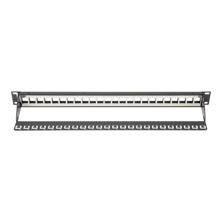 DIGITUS Modular Patch Panel 24Port blank 1HE schwarz DN-91411