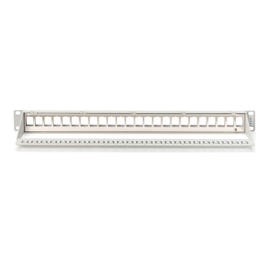 DIGITUS Modular Patch Panel gesch. 24Port,Blank,1HE,gr DN-91410