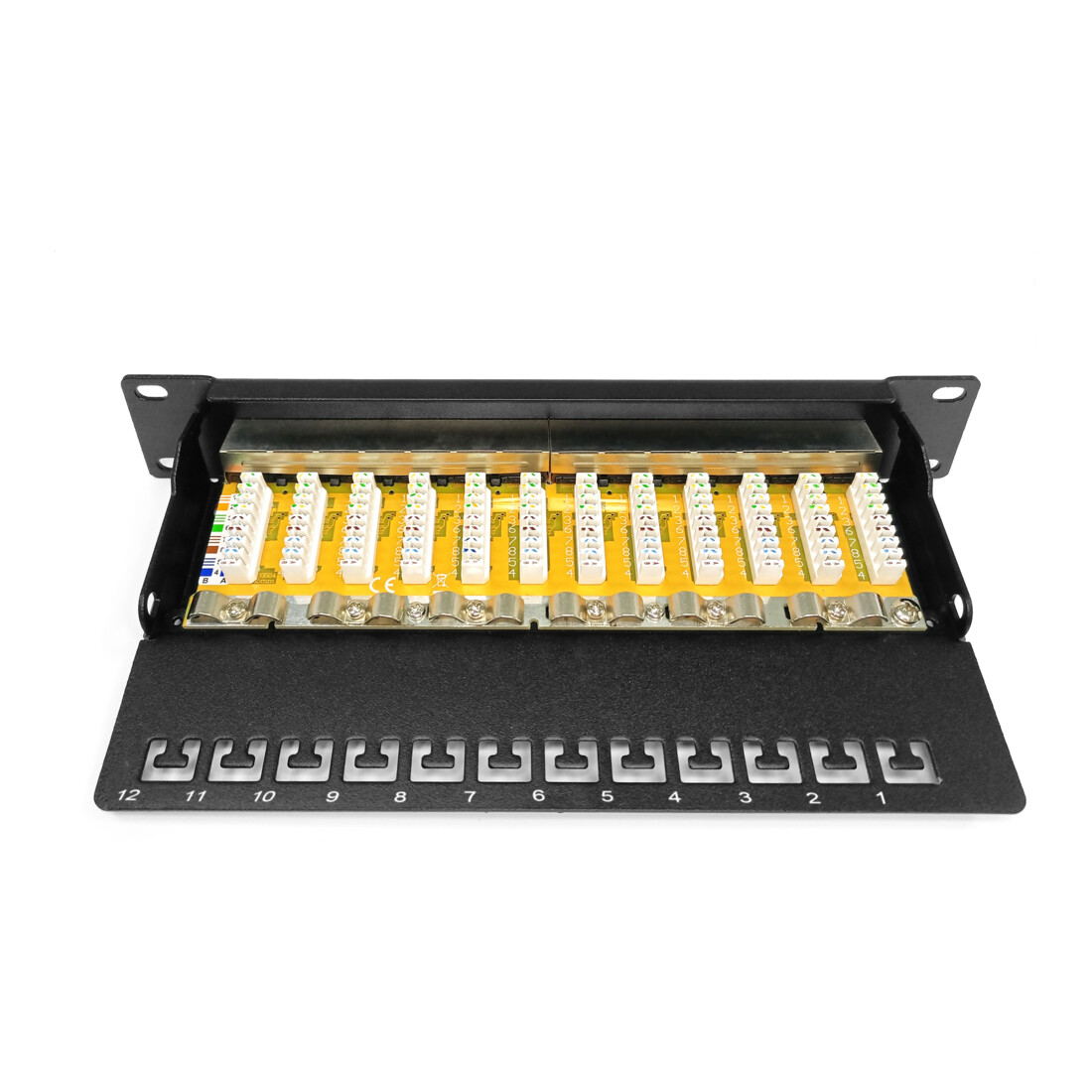 DIGITUS Panel 10" Class E 12-Port LSA 1HE RAL9005 sw DN-91612S