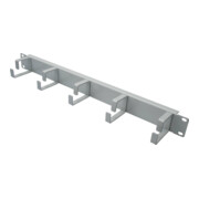 DIGITUS Panneau de brassage 482,6 mm (19") avec 5 câbles 40x60, gris DN-97601-1