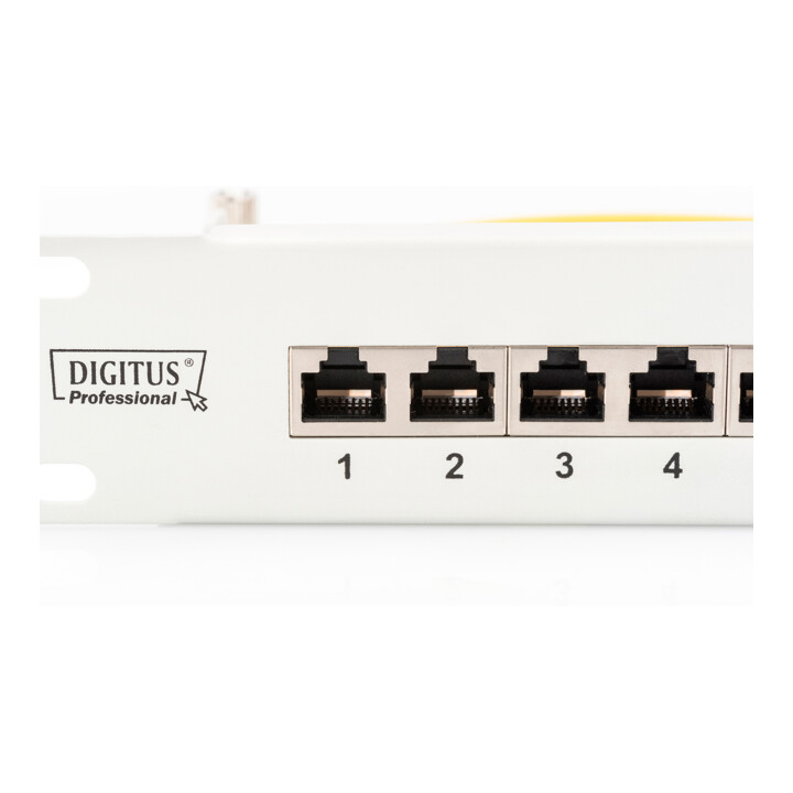 DIGITUS Panneau de brassage Cat.6 Classe E 24xRJ45 STP 7035 DN-91624S