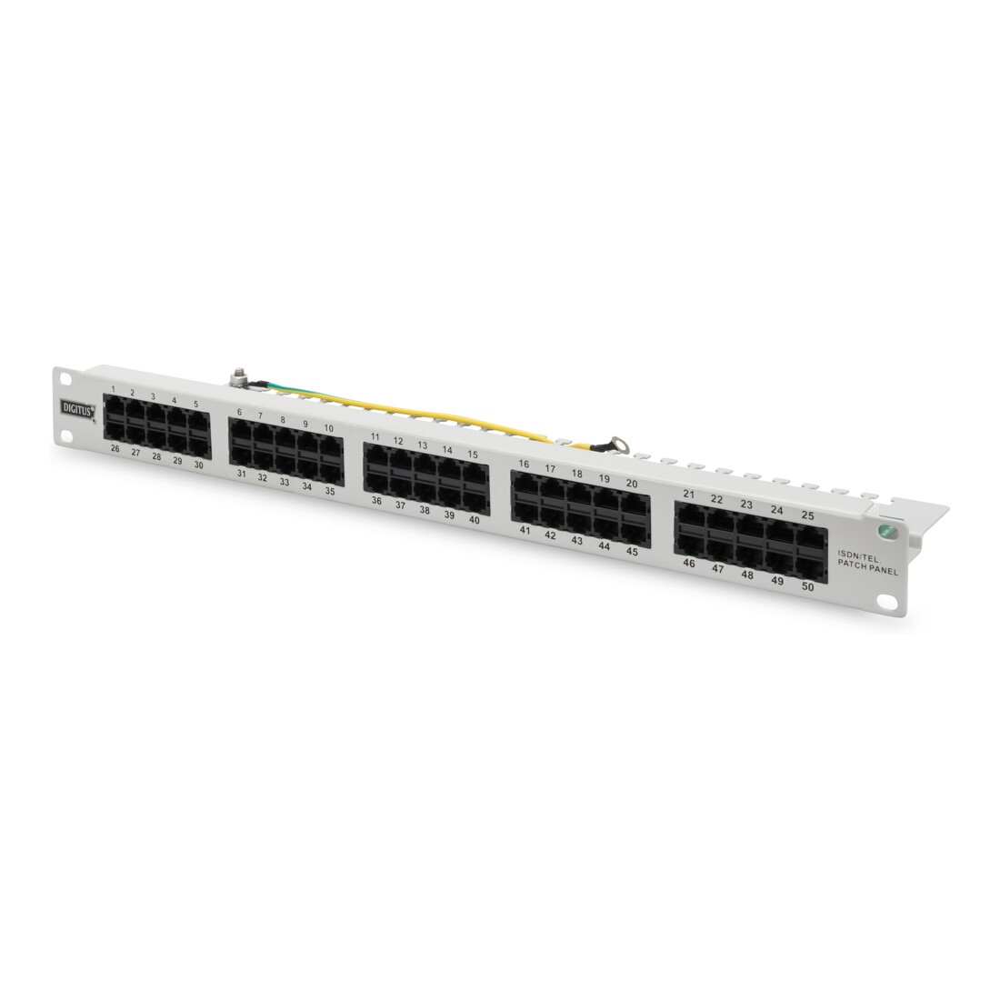 DIGITUS Panneau de brassage ISDN Cat.3 non blindé DN-91350-1