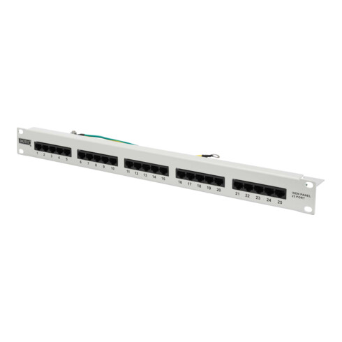 DIGITUS Patchpanel ISDN Kat.3 ungeschirmt DN-91325-1