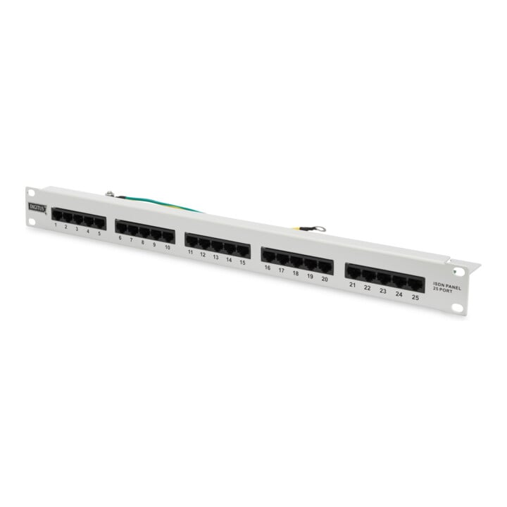 DIGITUS Patchpanel ISDN Kat.3 ungeschirmt DN-91325-1