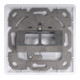 DIGITUS Plaque centrale double 80×80 RAL9010 RJ45 DN-93801-1