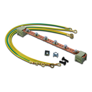 DIGITUS Potential-Ausgleichsschiene DN-19 EARTH 220mm 6 Verbindungspunkte