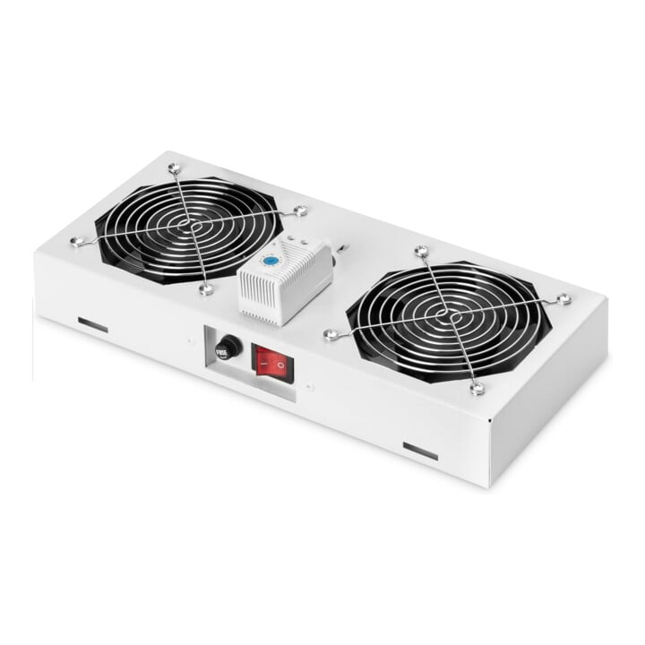 DIGITUS Ventilateur de couvercle 19" avec thermostat DN-19 FAN-2-WM-T