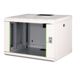 DIGITUS Wandschrank 19" DN-19 07-U RAL7035 Glastür