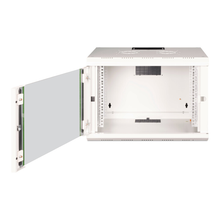 DIGITUS Wandschrank 19" DN-19 07-U RAL7035 Glastür