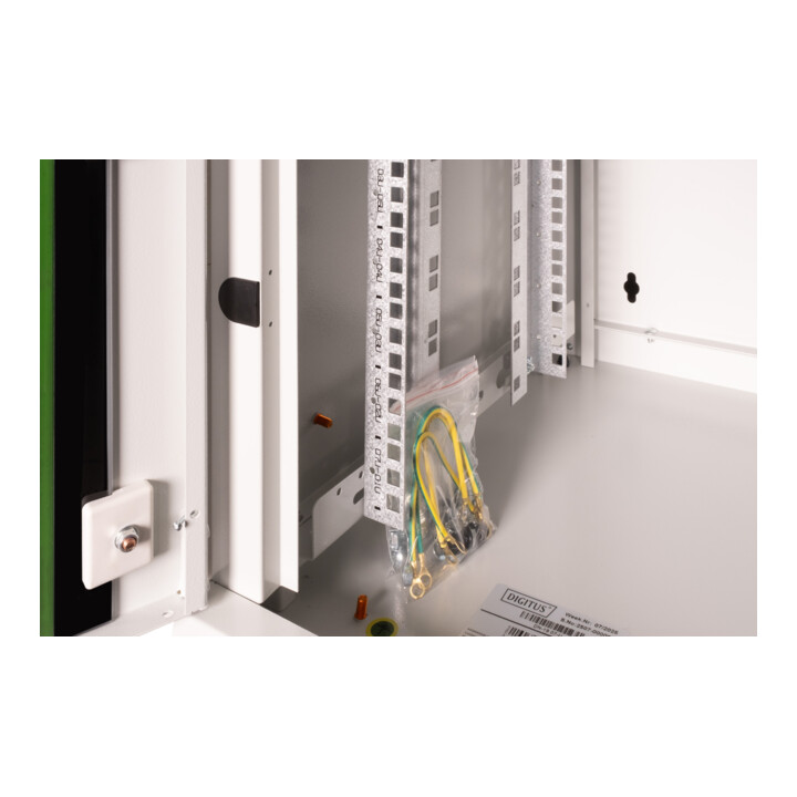 DIGITUS Wandschrank 19" DN-19 07-U RAL7035 Glastür