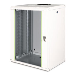 DIGITUS Wandschrank 19" DN-19 16-U RAL7035 Glastür