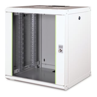 DIGITUS Wandschrank DN-19 12-U 19" Glastür RAL7035