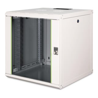 DIGITUS Wandschrank mit Glastür DN-19 12U 12HE RAL7035