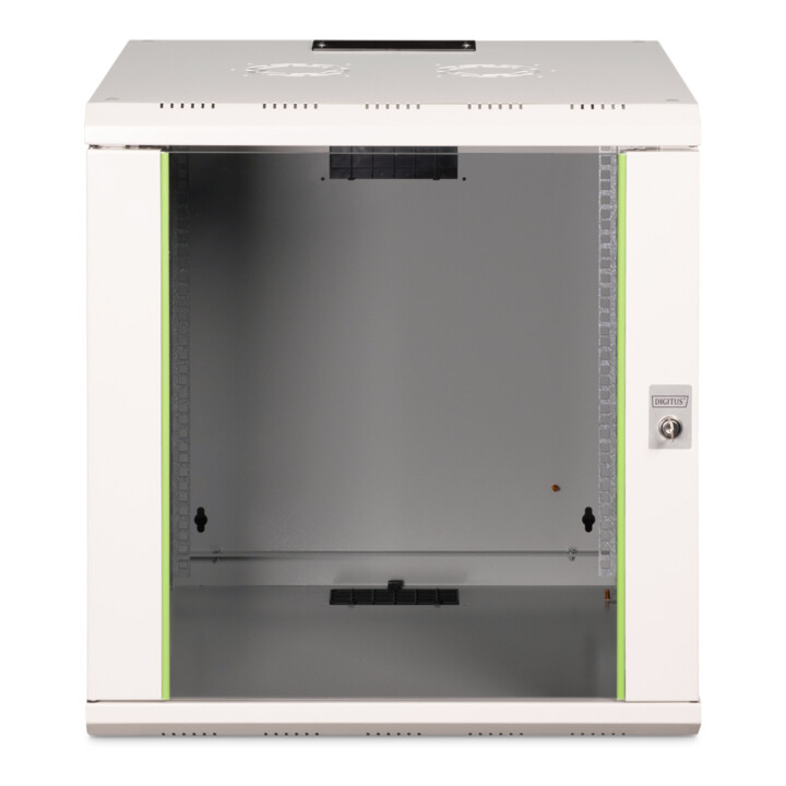 DIGITUS Wandschrank mit Glastür DN-19 12U 12HE RAL7035