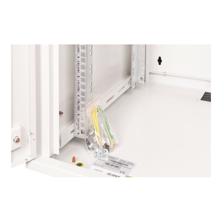 DIGITUS Wandschrank mit Glastür DN-19 16U-6/6 RAL7035 HE 16