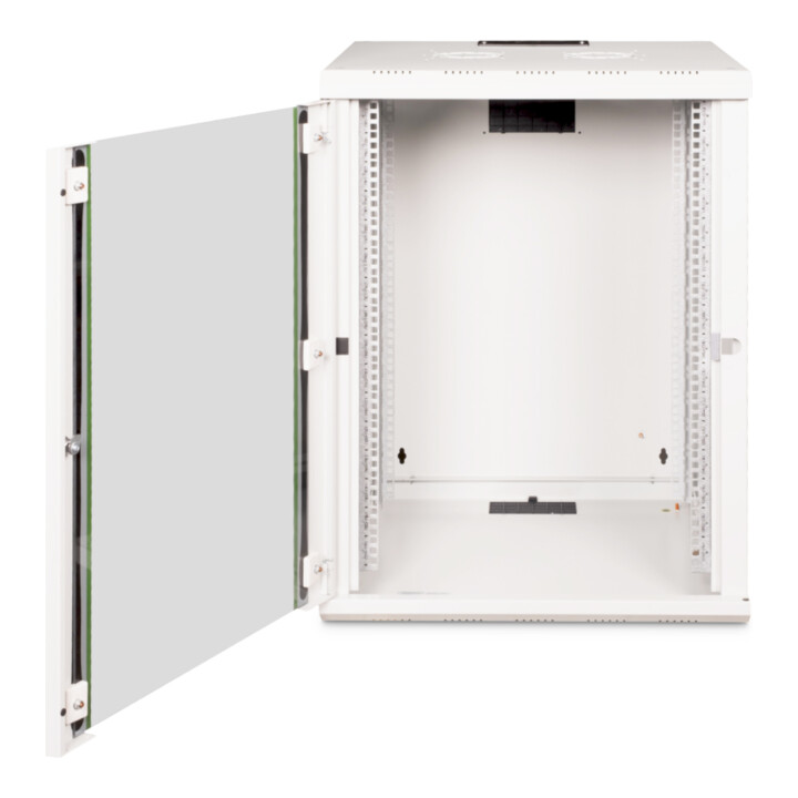 DIGITUS Wandschrank mit Glastür DN-19 16U-6/6 RAL7035 HE 16