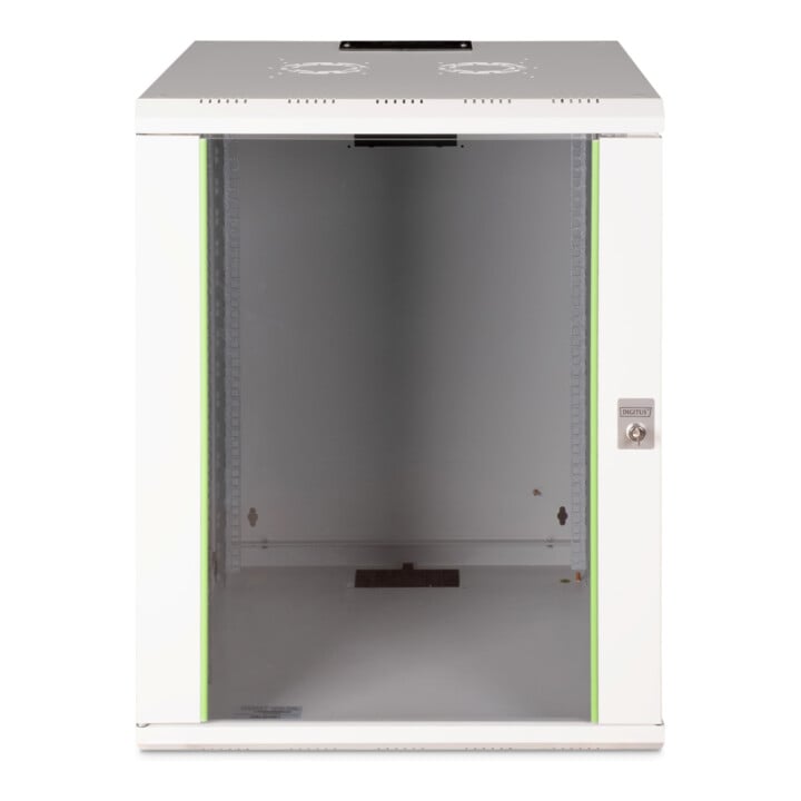 DIGITUS Wandschrank mit Glastür DN-19 16U-6/6 RAL7035 HE 16