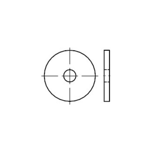DIN 1052 Disque pour connecteurs bois, version ronde robuste, ST ÜH 25x92x8 P