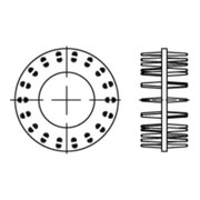 DIN 1052 Blechdorn-Holzverbinder Typ D zweiseitig