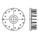 DIN 1052 Holzverbinder Temperguss Typ D, galvanisch verzinkt, einseitig-1