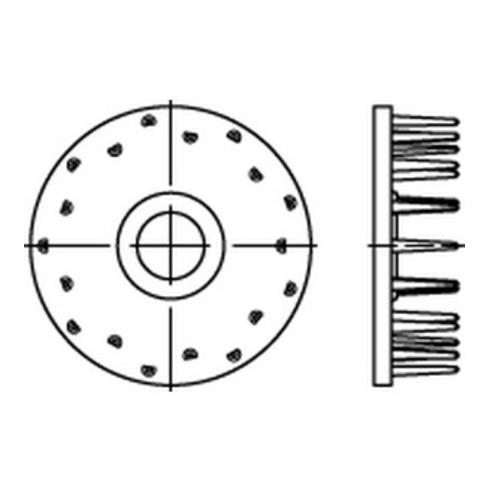 DIN 1052 Holzverbinder Temperguss Typ D, galvanisch verzinkt, einseitig