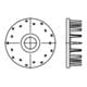 DIN 1052 Holzverbinder Temperg Typ D, gal Zn, einseitig, 50 ÜH gal Zn S