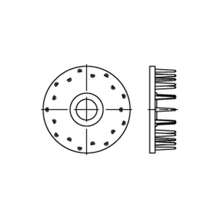 DIN 1052 Holzverbinder Temperg Typ D, gal Zn, einseitig, 50 ÜH gal Zn S