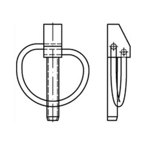 DIN 11023 Klappsplint gal Zn