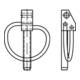 DIN 11023 Klappstecker 12 x 45 gal Zn 8 DiSP (Dickschichtpass.) gal ZnDi S-1