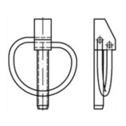 DIN 11023 Klappsplint gal Zn