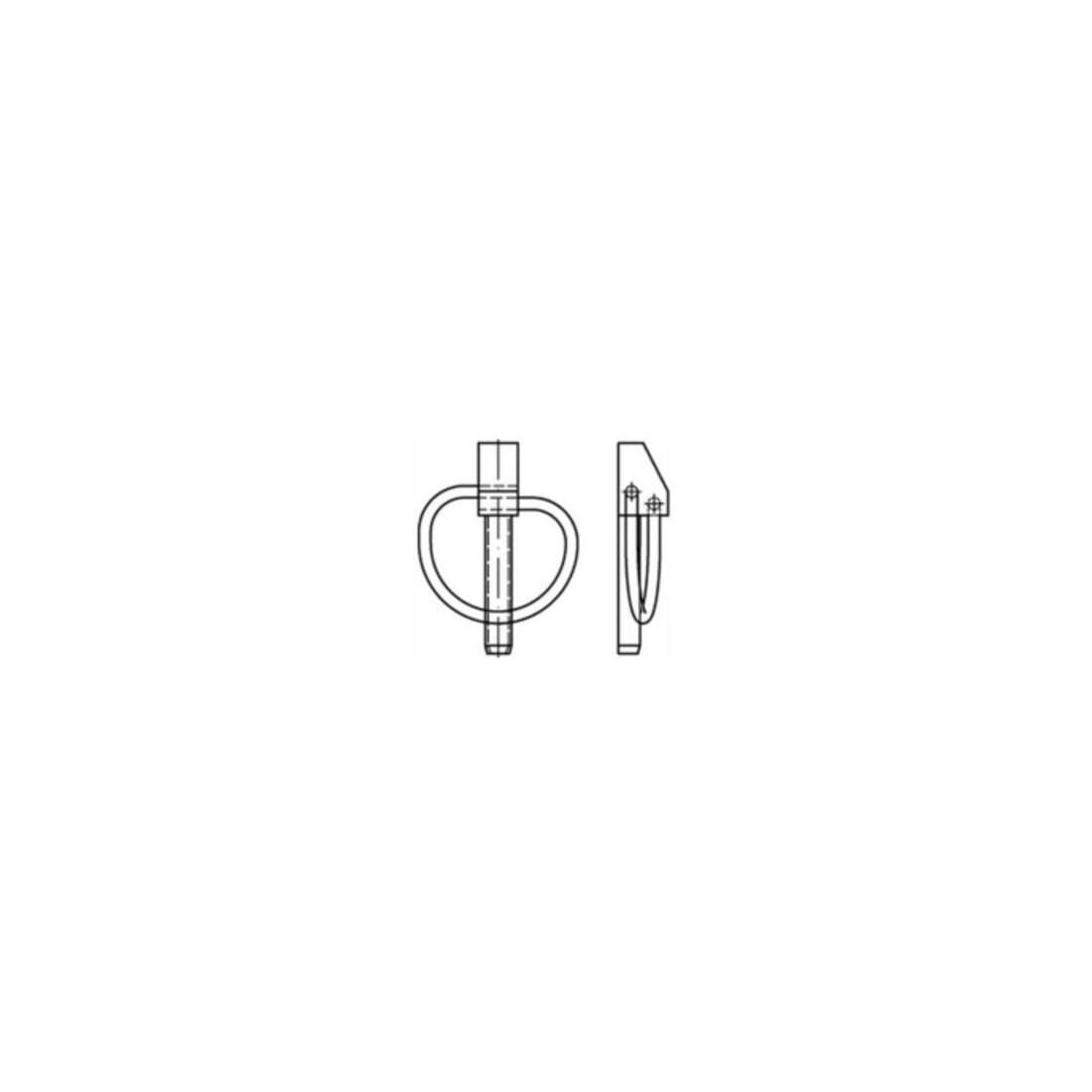 DIN 11023 Klappsplint gal Zn
