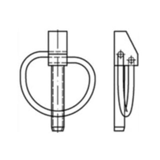 DIN 11023 Klappsplint gal Zn