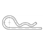 DIN 11024-E Federstecker A 2 Draht einfach