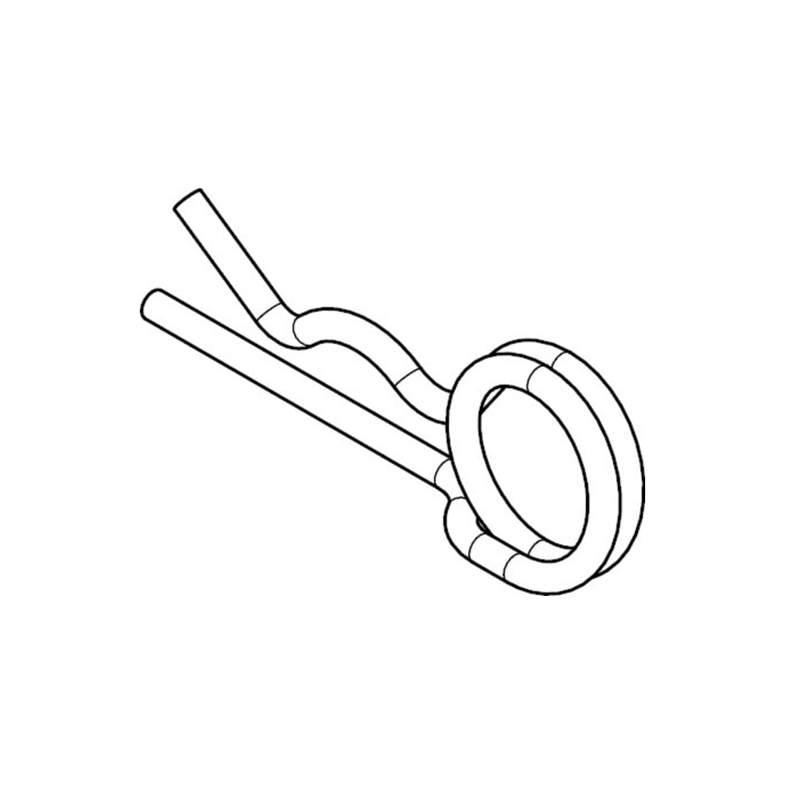 DIN 11024 Federstecker, ST galZn 6,3mm HP