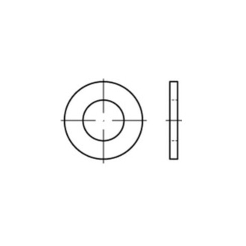 DIN 125-A/ISO 7089 Unterlegscheibe flach ohne Fase, Polyamid, blank