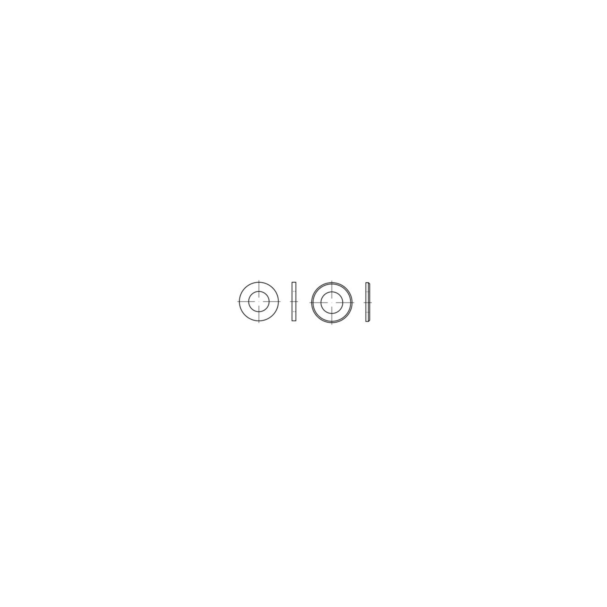 DIN 125-A/ISO 7089 Messing B 13 Ms S Form A ; Industrial Quality Supplies
