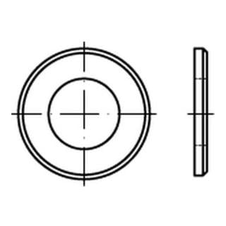 DIN 125 Flache Scheibe Stahl gedreht mit Fase Form B