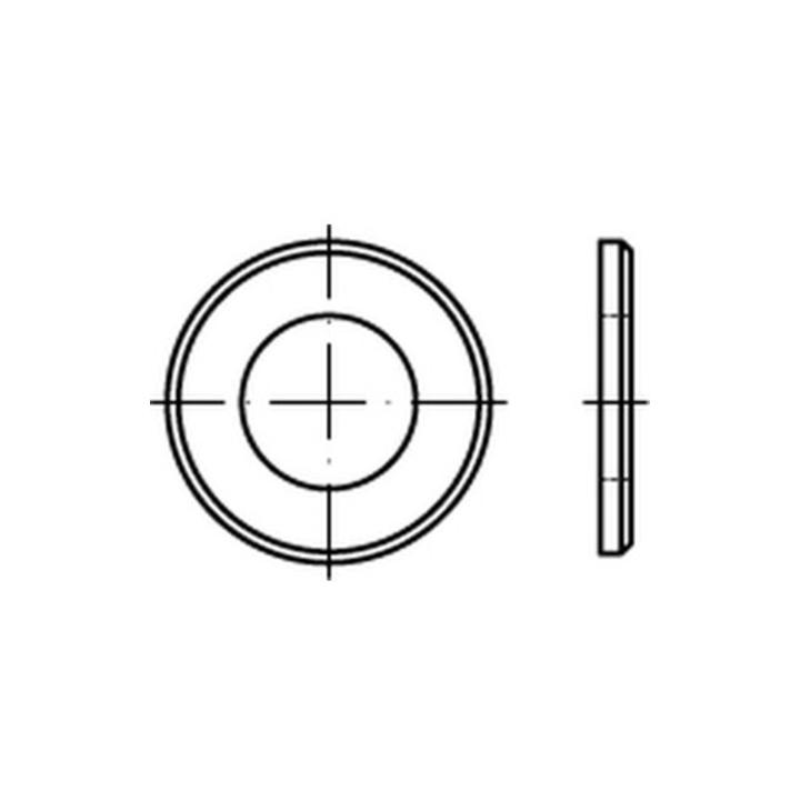 DIN 125 Flache Scheibe Stahl B 19mm mit Fase Form B