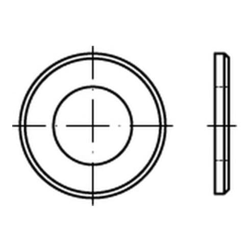 DIN 125 Flache Scheibe Stahl B 34mm galvanisch verzinkt mit Fase Form B