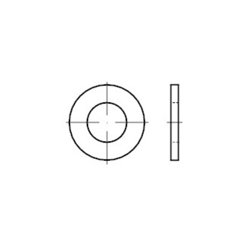 DIN 125 Rondelle, acier inoxydable A4 A 2,5 HP