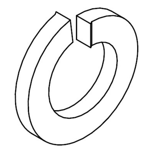 DIN 127 Federring, FST galZn A 12 KP