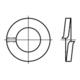 DIN 127 Federringe, aufgebogen 1.4310 A 5 rostfreiei S-1