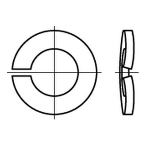 DIN 128 Federring Form A, Federstahl rostfrei 1.4310